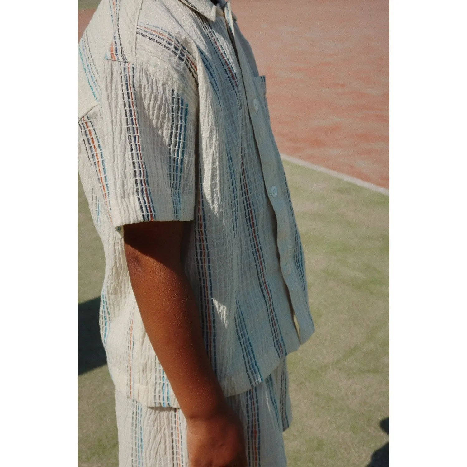 Konges Sljd Antique White Vincent Ss Shirt Gots