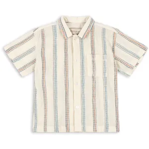 Konges Sljd Antique White Vincent Ss Shirt Gots