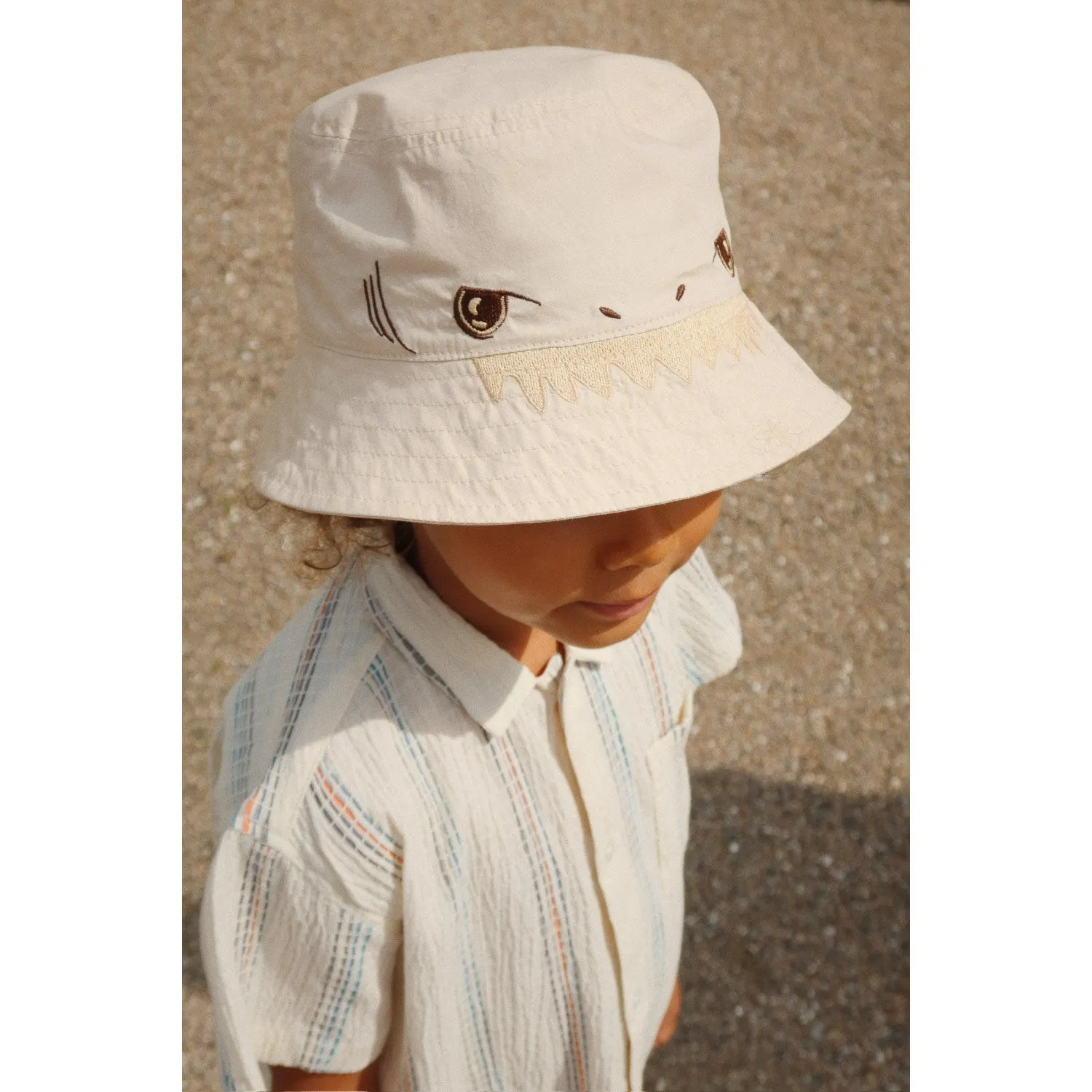 Konges Sljd Antique White Vincent Ss Shirt Gots