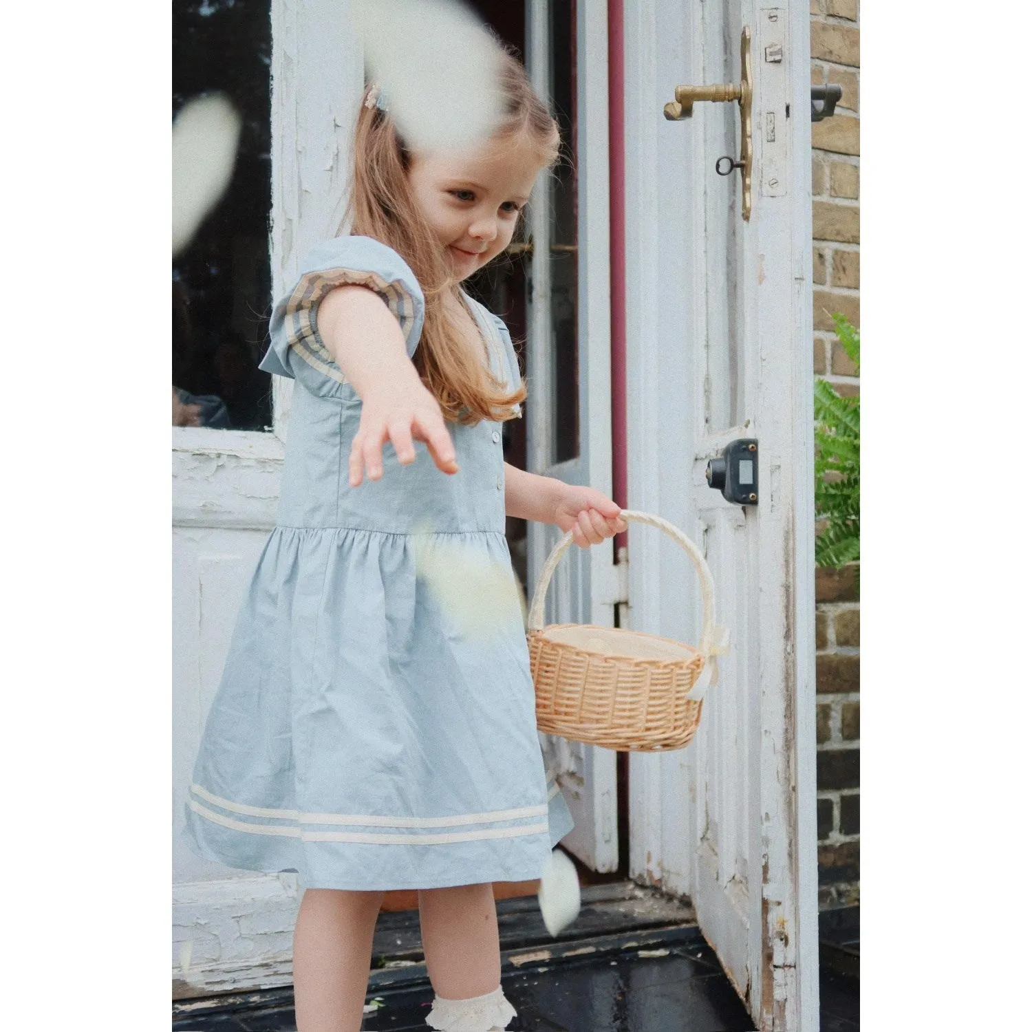 Konges Sljd Ashley Blue Celebration Allie Sailor Dress GOTS