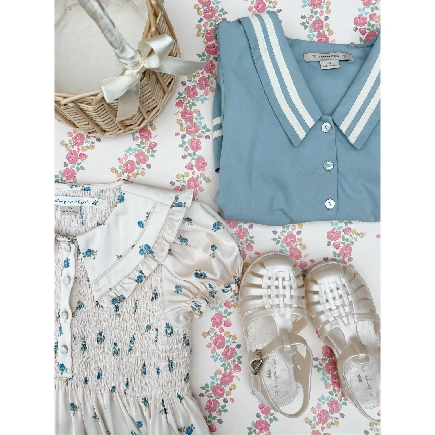 Konges Sljd Ashley Blue Celebration Allie Sailor Dress GOTS