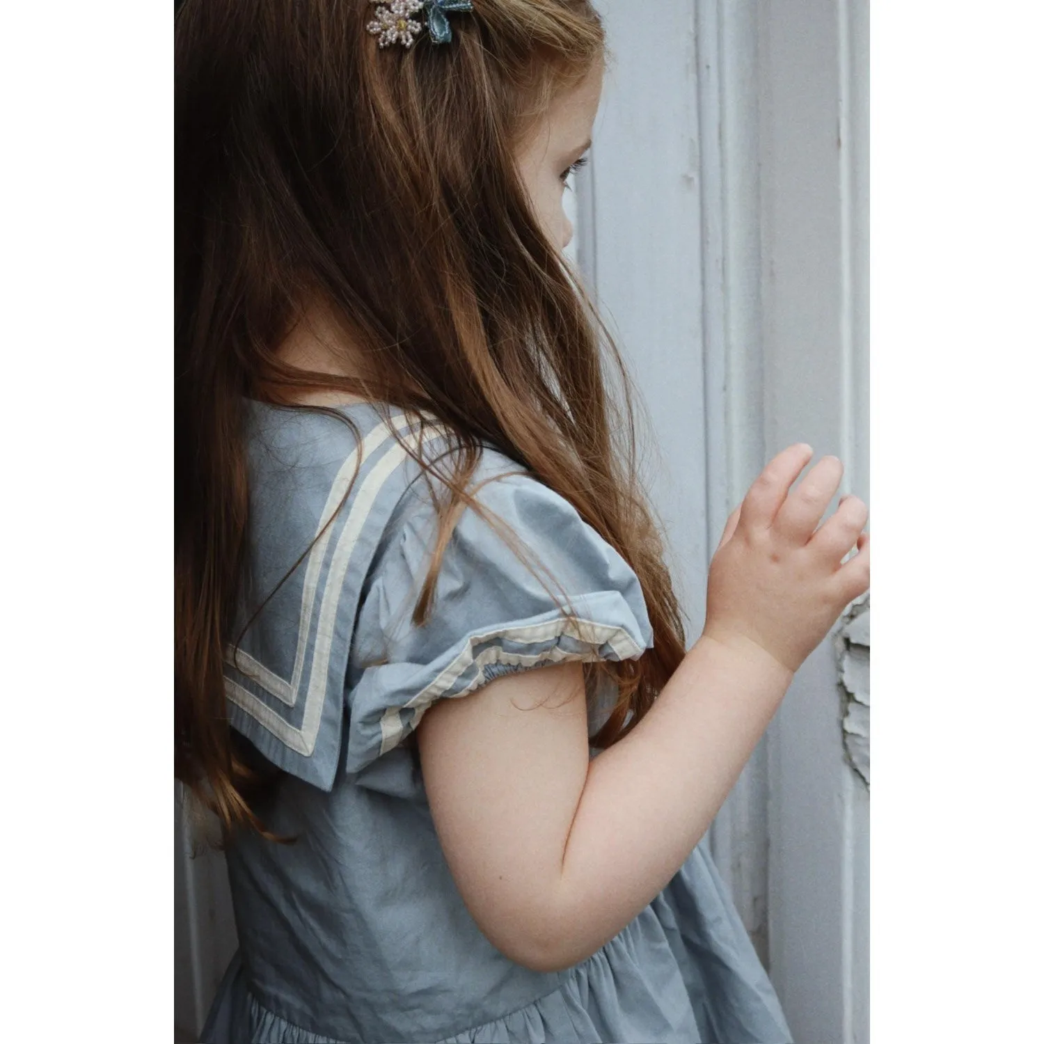 Konges Sljd Ashley Blue Celebration Allie Sailor Dress GOTS