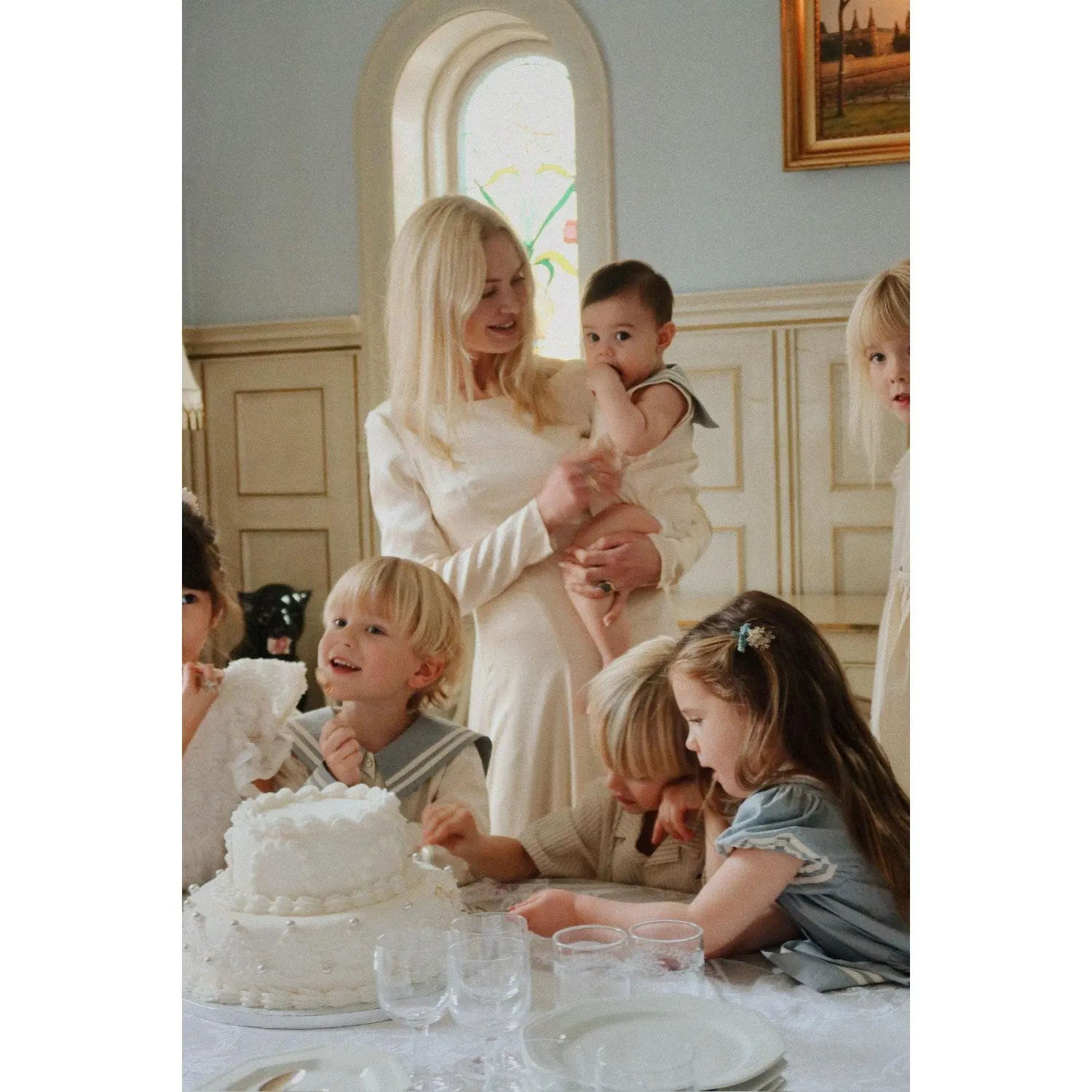 Konges Sljd Ashley Blue Celebration Sailor Romper GOTS