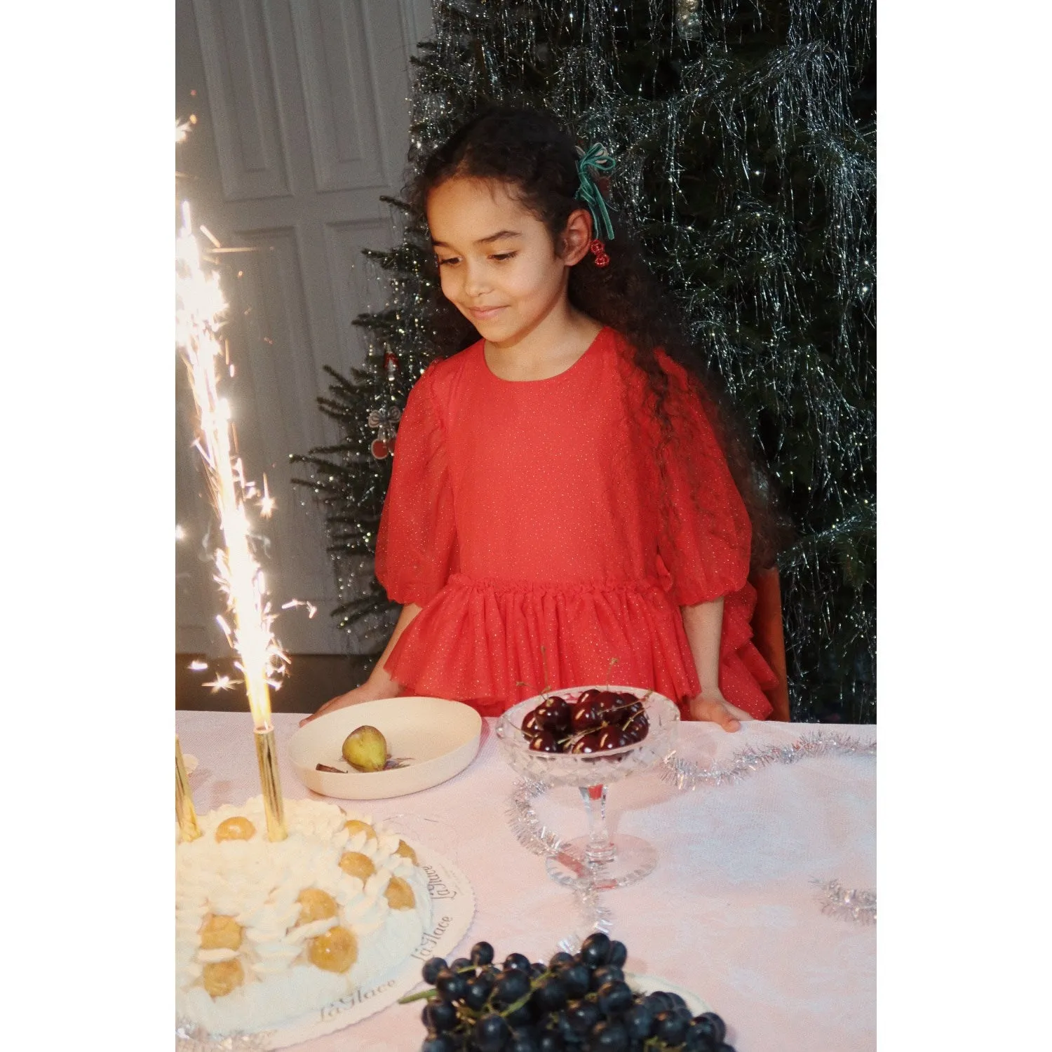 Konges Sljd Barbados Cherry Fay Dress Grs