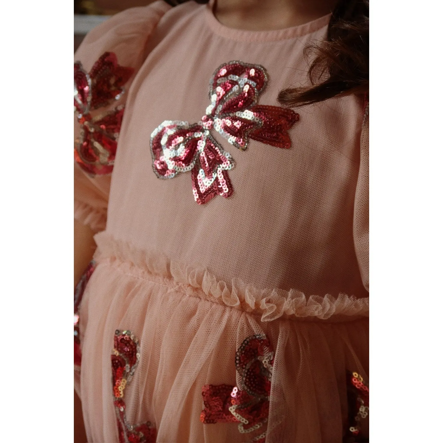 Konges Sljd Bella Bow Yvonne Sleeve Dress