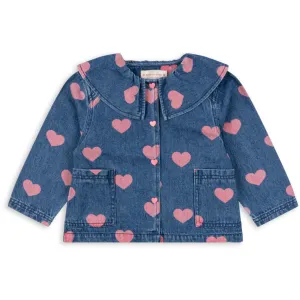 Konges Sljd Bon Coeur Pink Magot Denim Shirt Gots