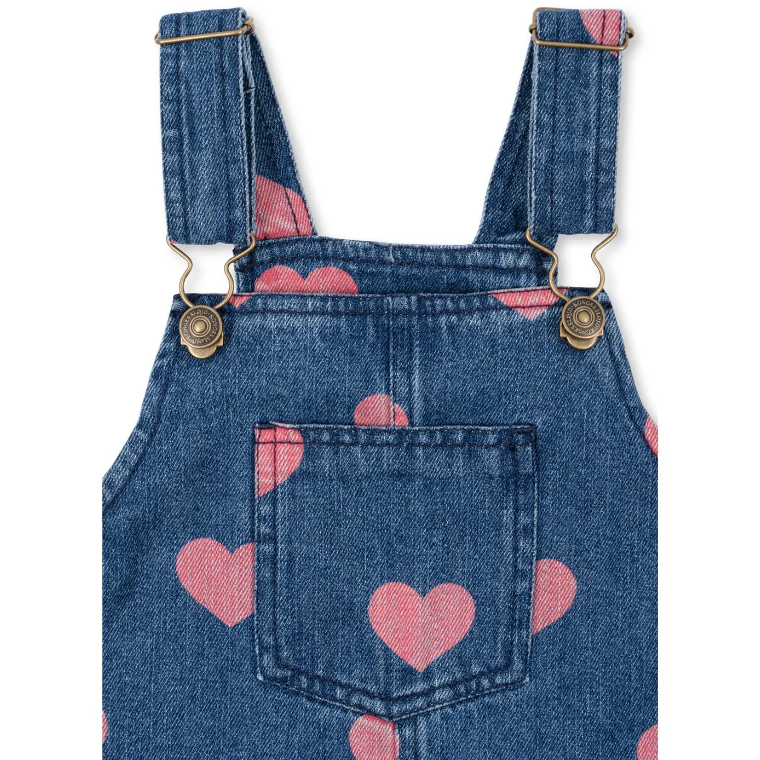 Konges Sljd Bon Coeur Pink Magot Overall Dress Gots