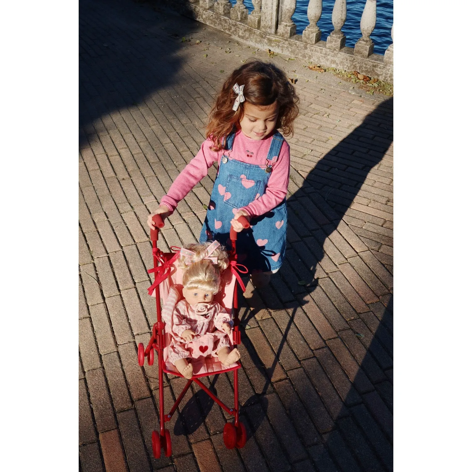 Konges Sljd Bon Coeur Pink Magot Overall Dress Gots
