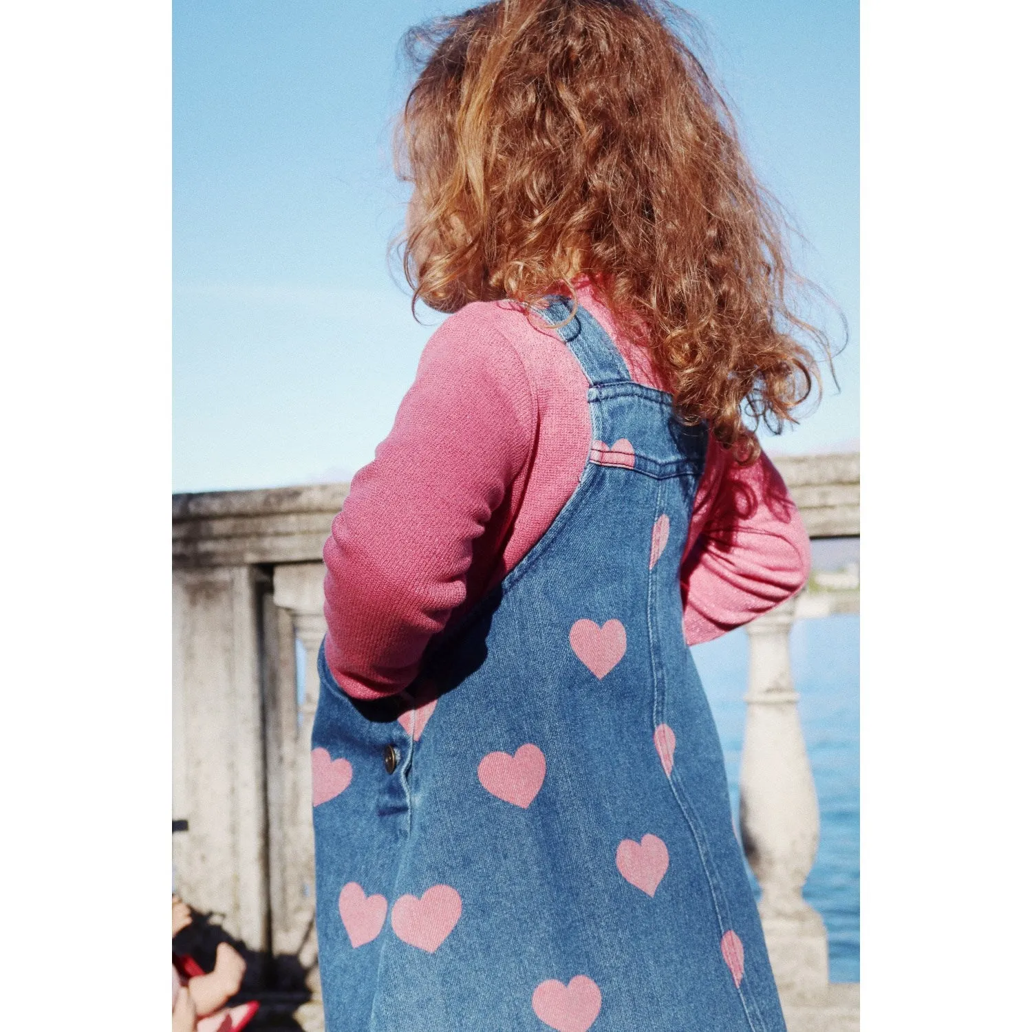Konges Sljd Bon Coeur Pink Magot Overall Dress Gots