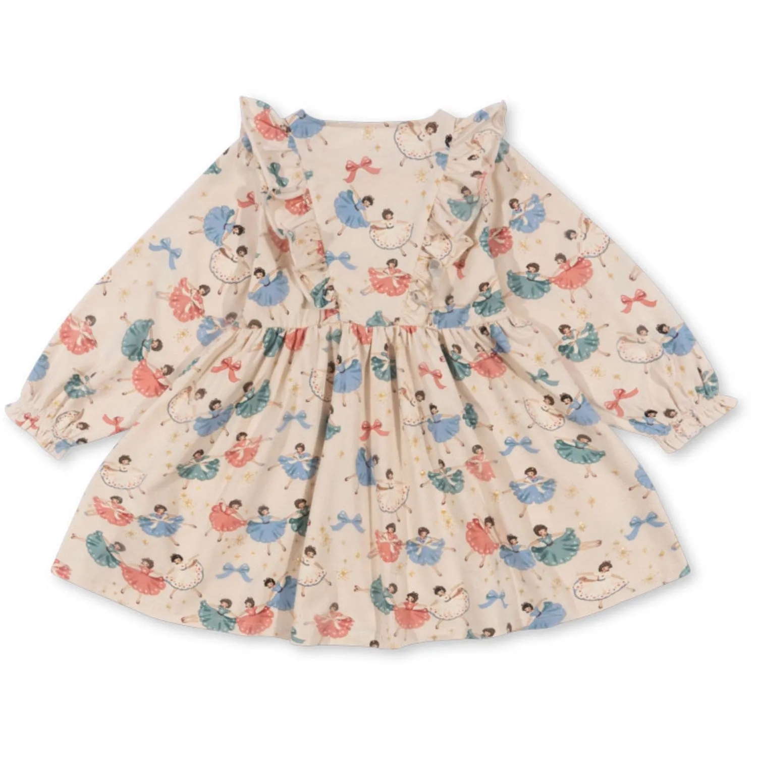 Konges Sljd Bow Ballerina Basic Frill Dress Gots