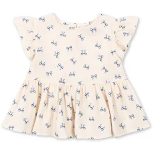 Konges Sljd Bow Bleu Coco Top Gots