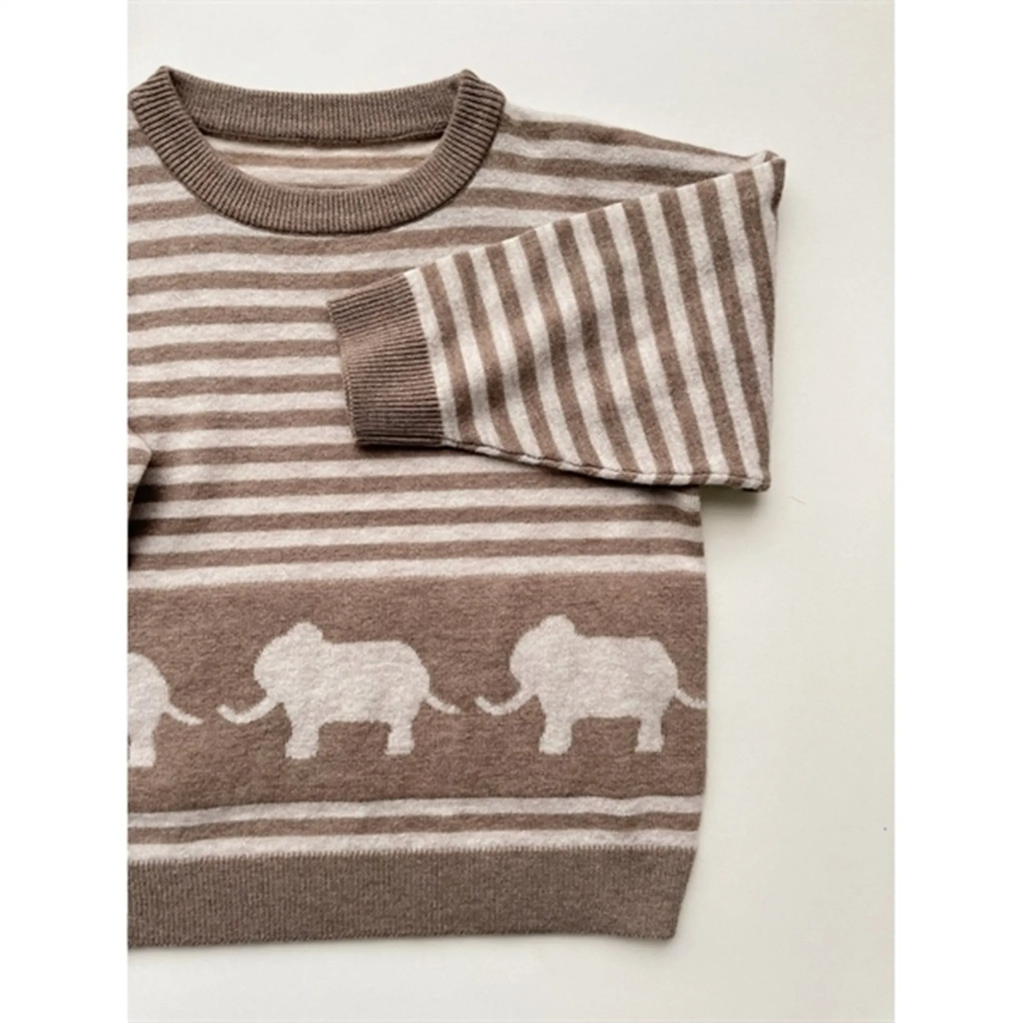 Konges Sljd Brown Melange Loui Knit Blouse