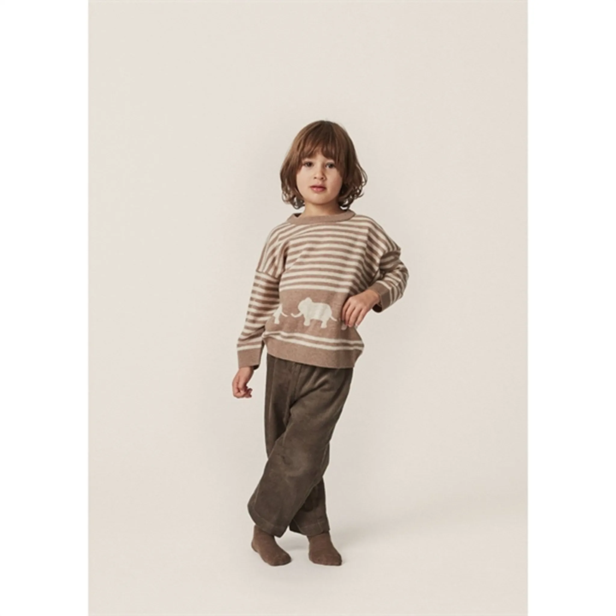 Konges Sljd Brown Melange Loui Knit Blouse