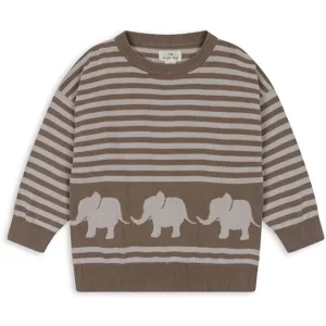 Konges Sljd Brown Melange Loui Knit Blouse
