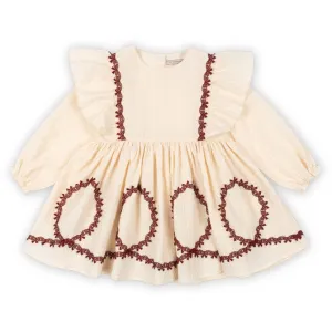 Konges Sljd Buttercream Fee Dress Gots