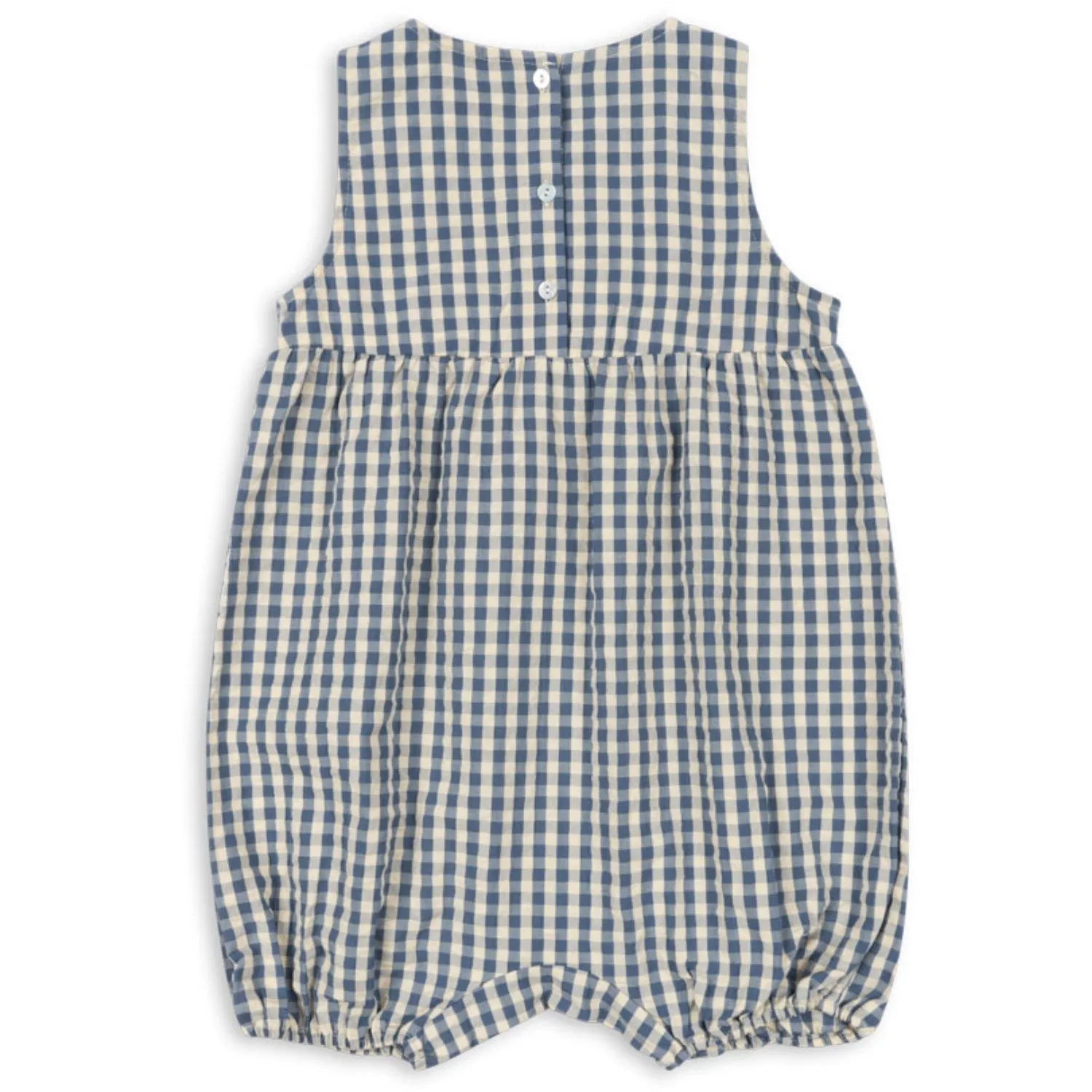 Konges Sljd Captains Blue Check Kim Romper Gots