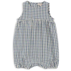Konges Sljd Captains Blue Check Kim Romper Gots