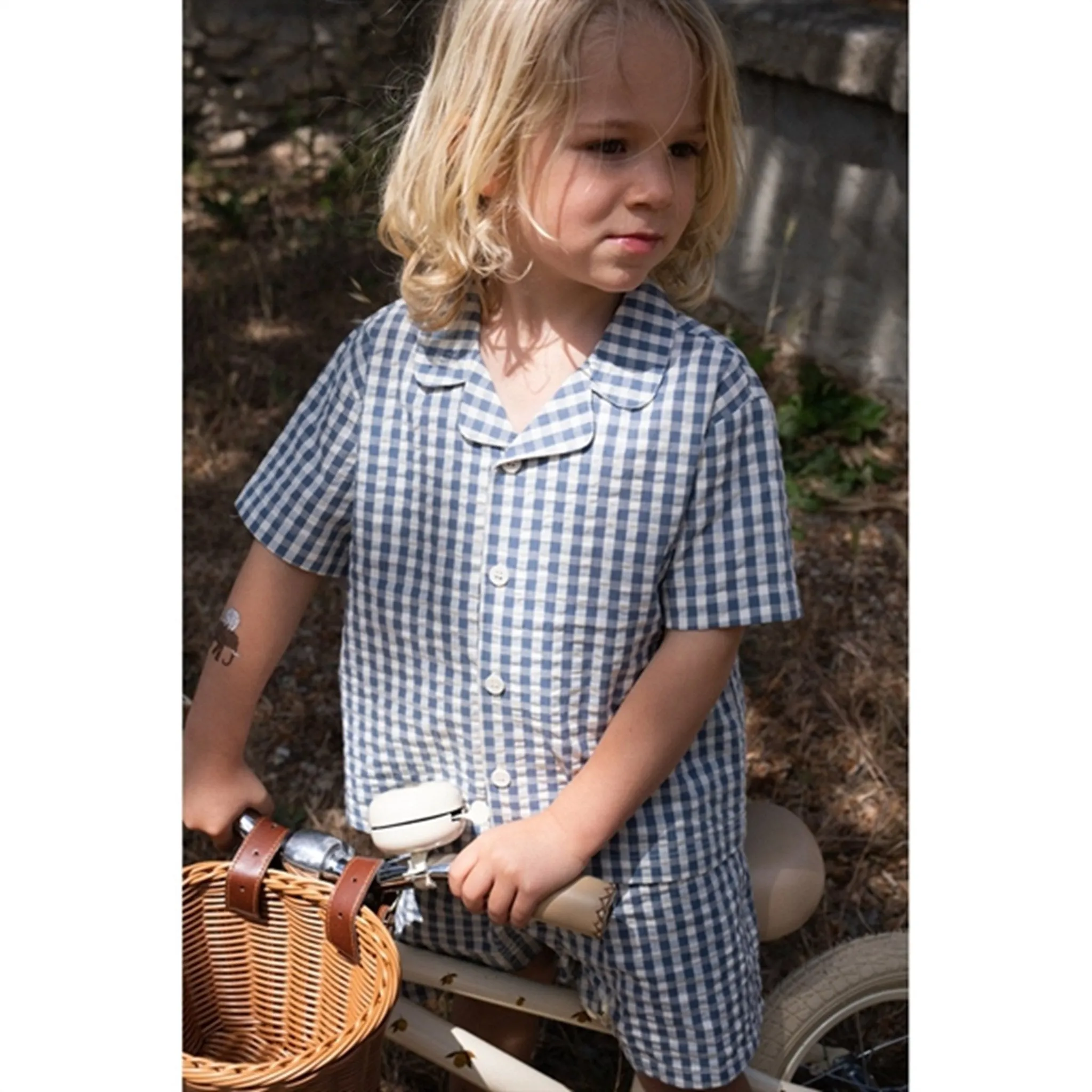 Konges Sljd Captains Blue Check Kim Shirt
