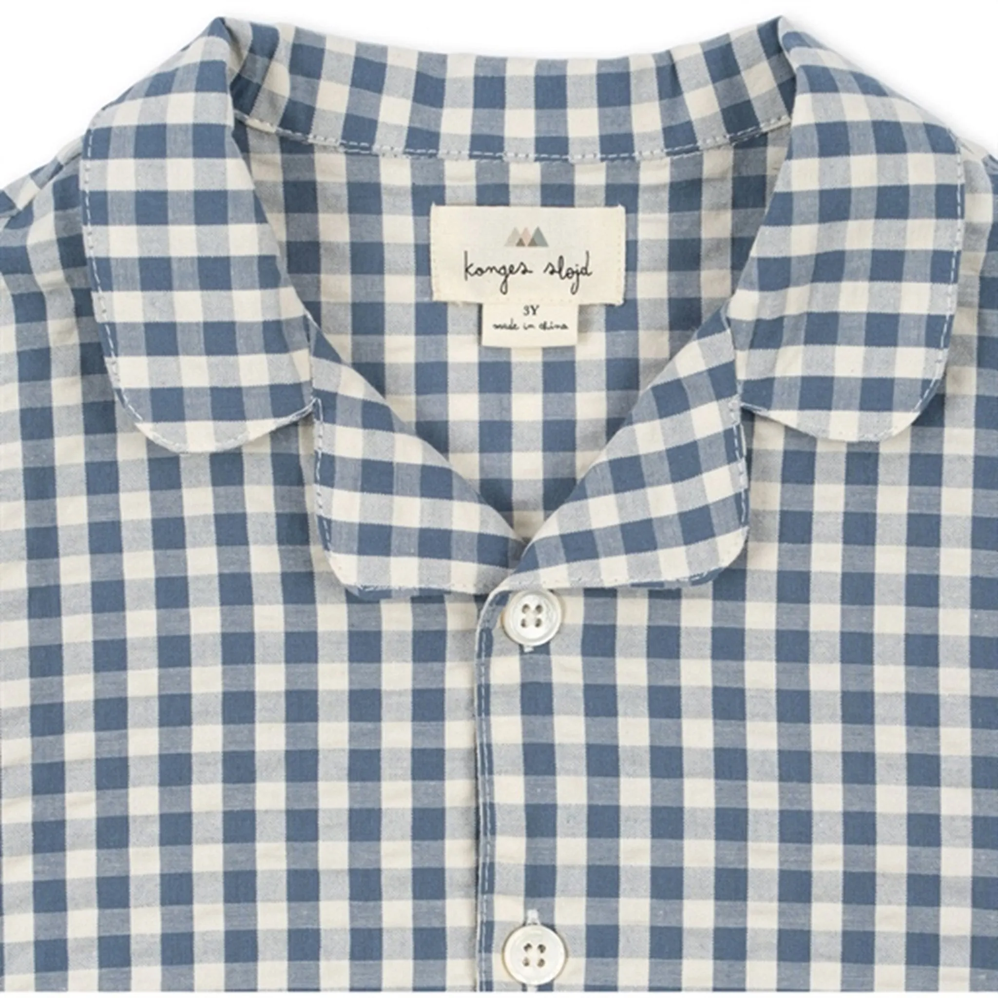 Konges Sljd Captains Blue Check Kim Shirt