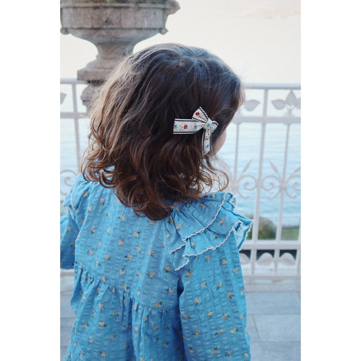 Konges Sljd Carlie Blue Kim Frill Blouse Gots