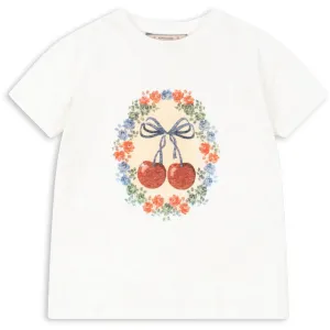 Konges Sljd Cherry Bow Era Tee Ocs