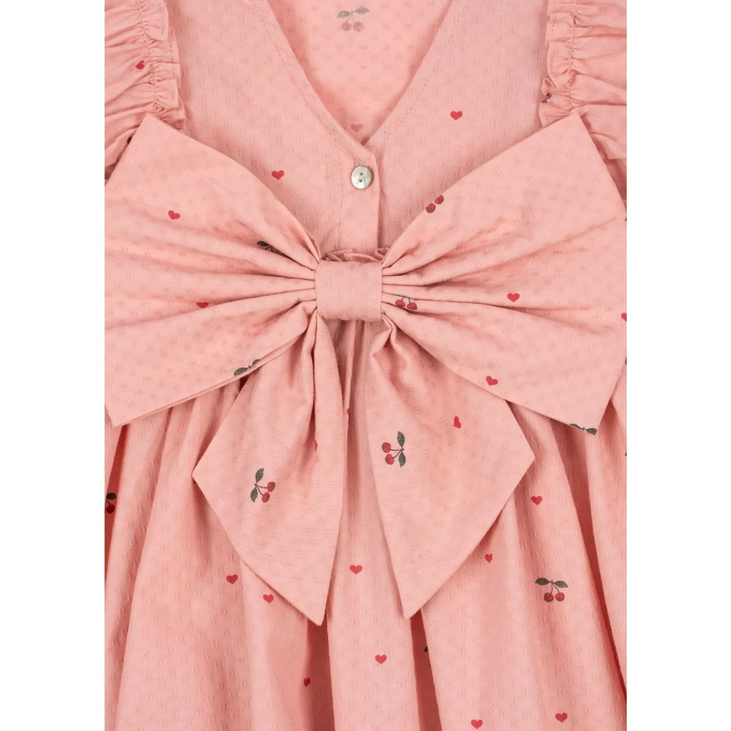 Konges Sljd Cherry Coeur Evia Bow Dress Gots