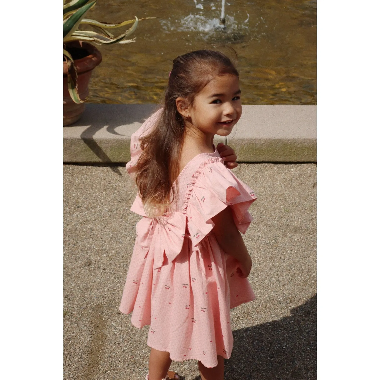 Konges Sljd Cherry Coeur Evia Bow Dress Gots