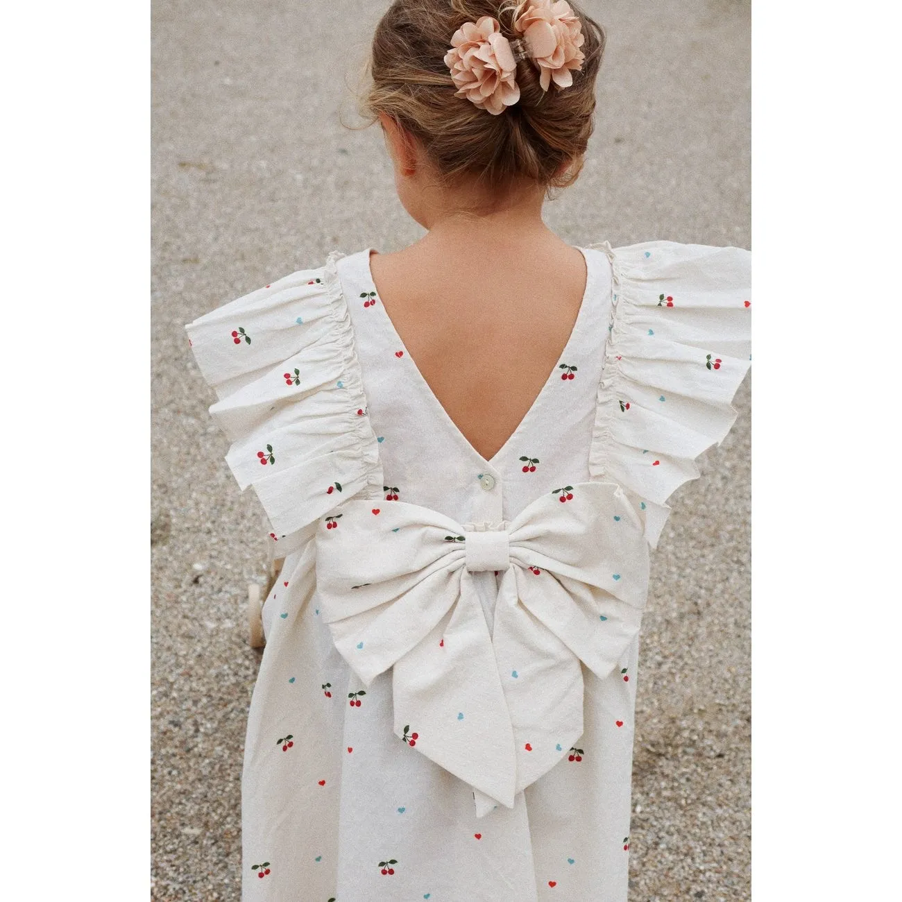 Konges Sljd Cherry Coeur Evia Bow Dress