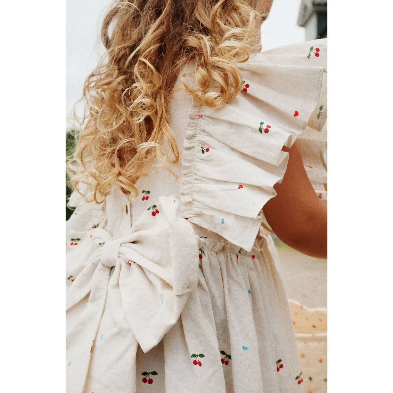 Konges Sljd Cherry Coeur Evia Bow Dress