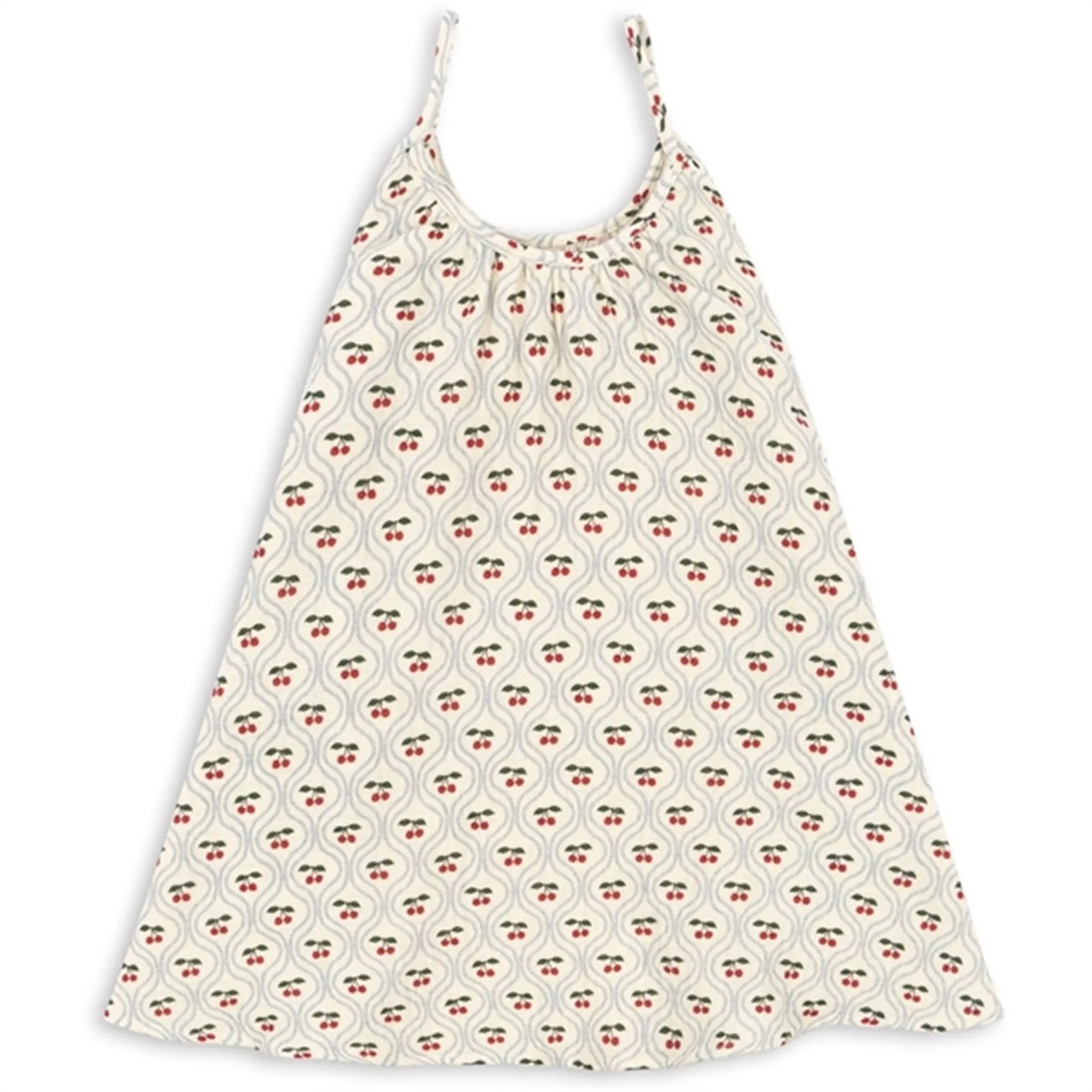 Konges Sljd Cherry Motif Coco Strap Dress