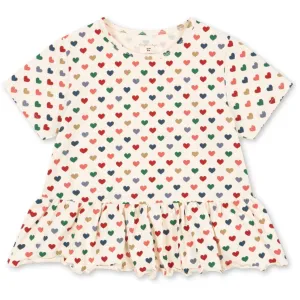 Konges Sljd Coeur Color Basic Frill Tee Gots