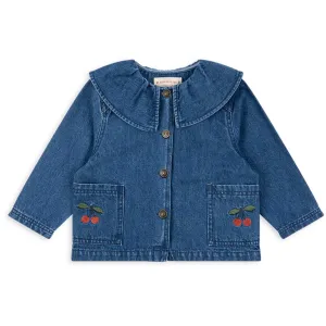 Konges Sljd Denim Blue Cherry Magot Denim Shirt Gots