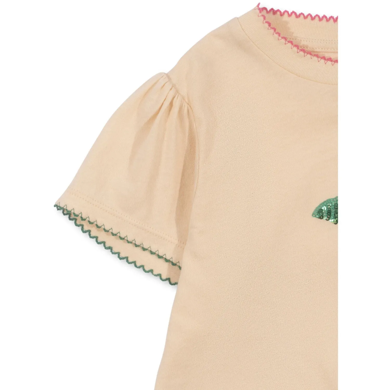 Konges Sljd Ecru Famo Puff Tee Gots