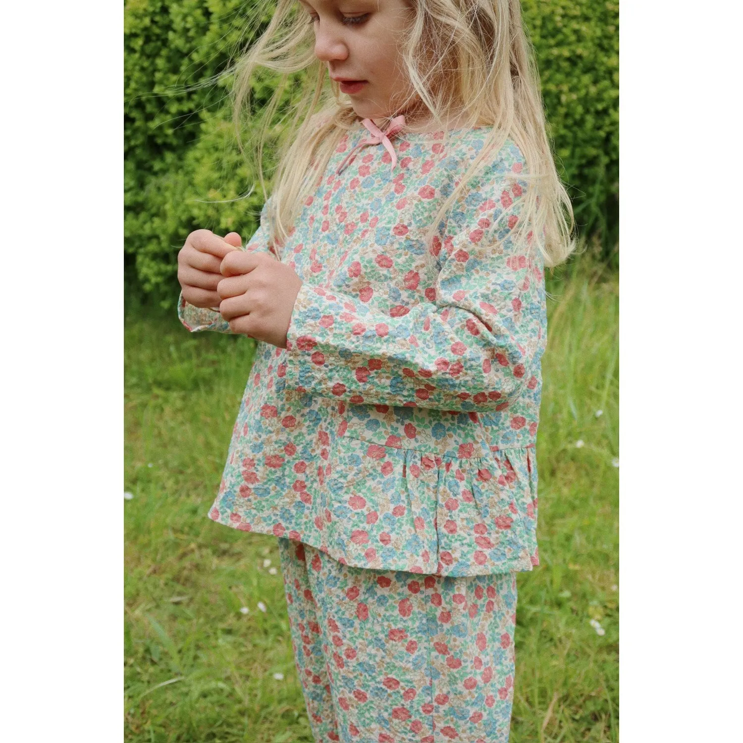 Konges Sljd Fiola Elin Bow Blouse Gots