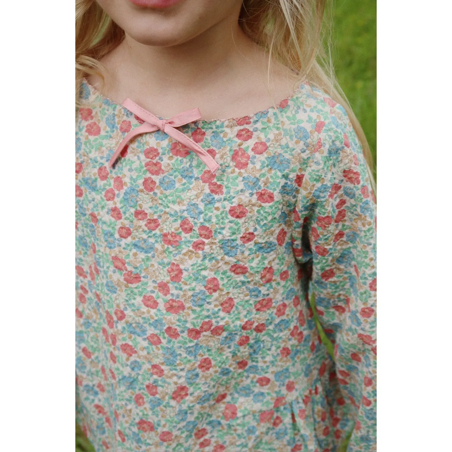 Konges Sljd Fiola Elin Bow Blouse Gots