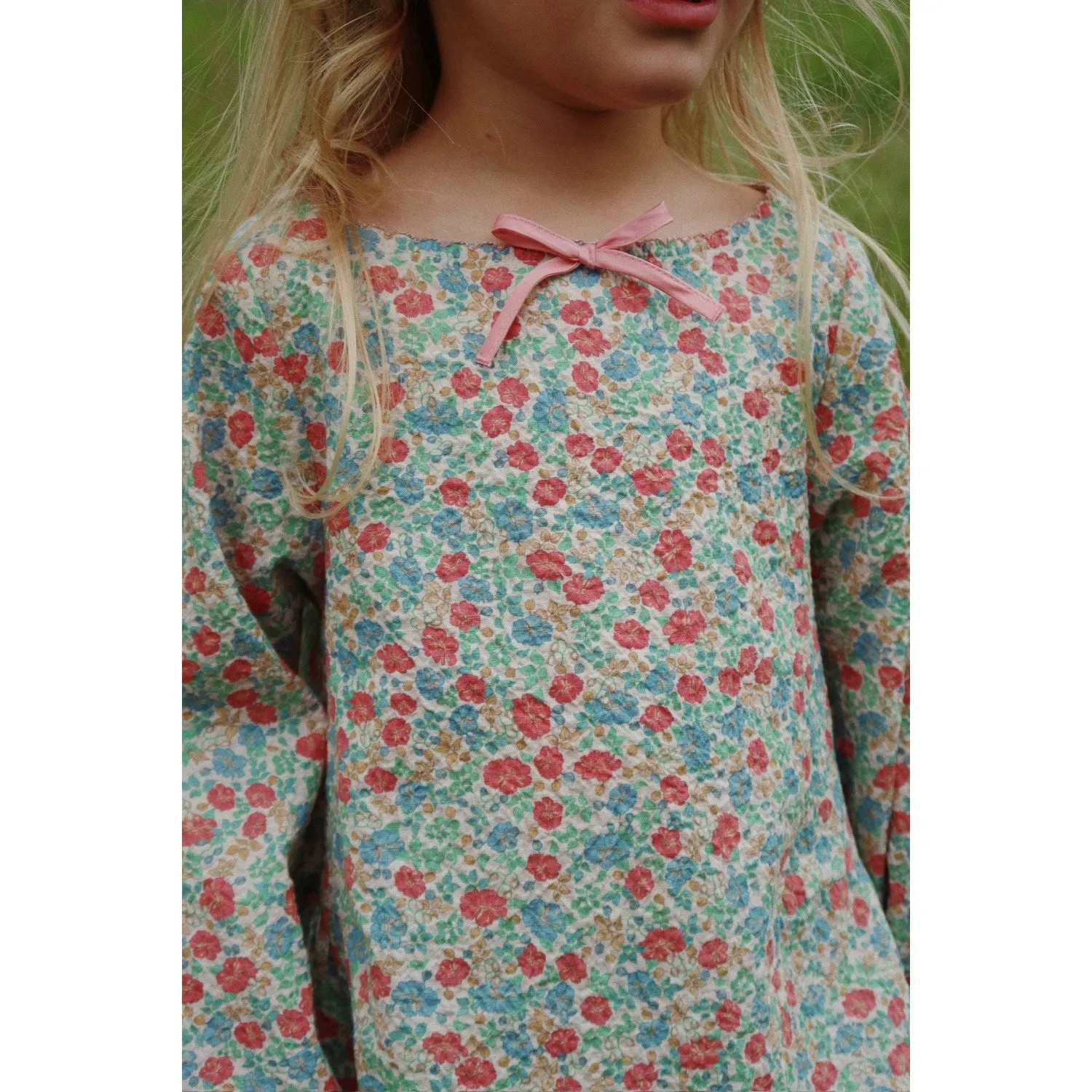 Konges Sljd Fiola Elin Bow Blouse Gots