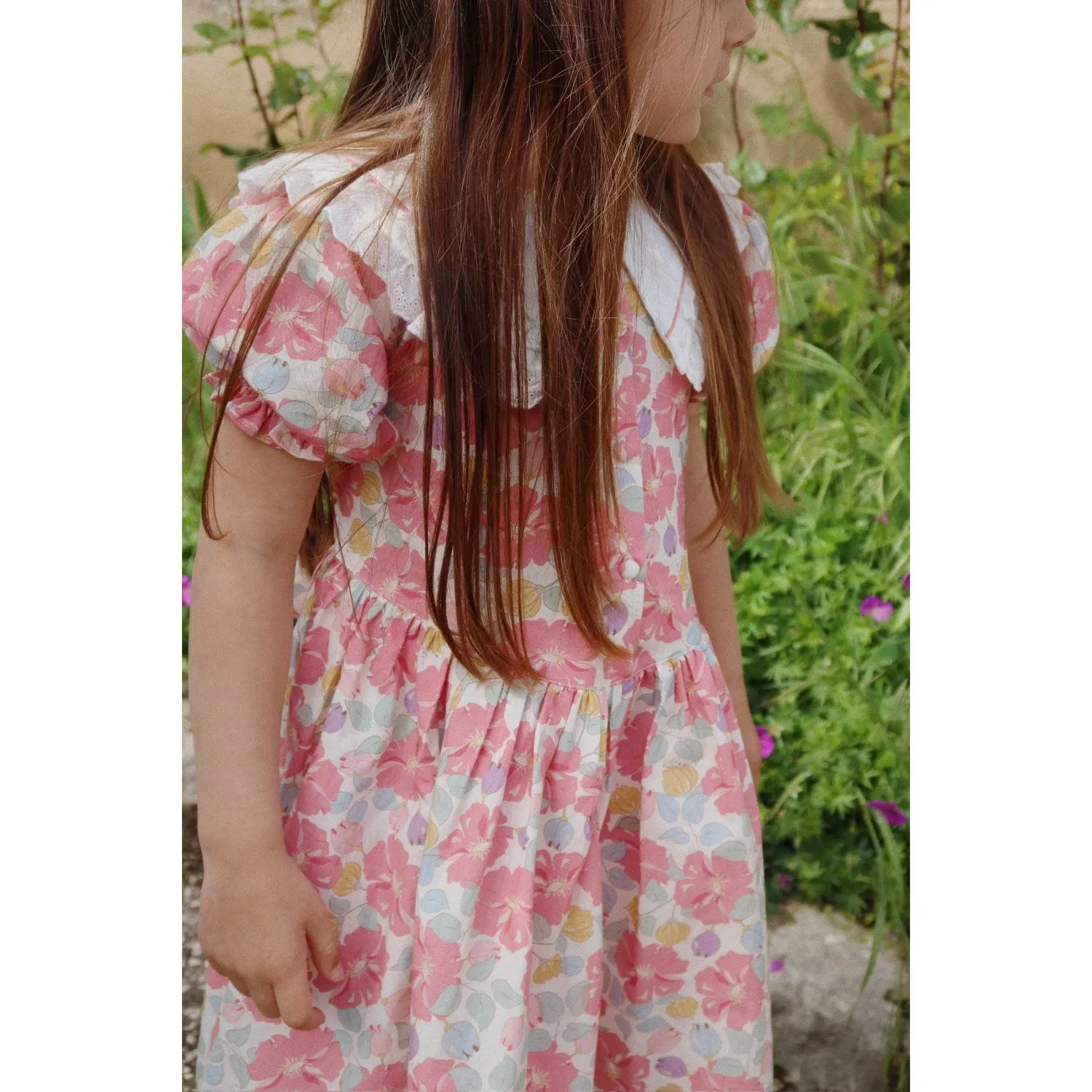 Konges Sljd Fleur Anglaise Coeur Collar Dress Gots
