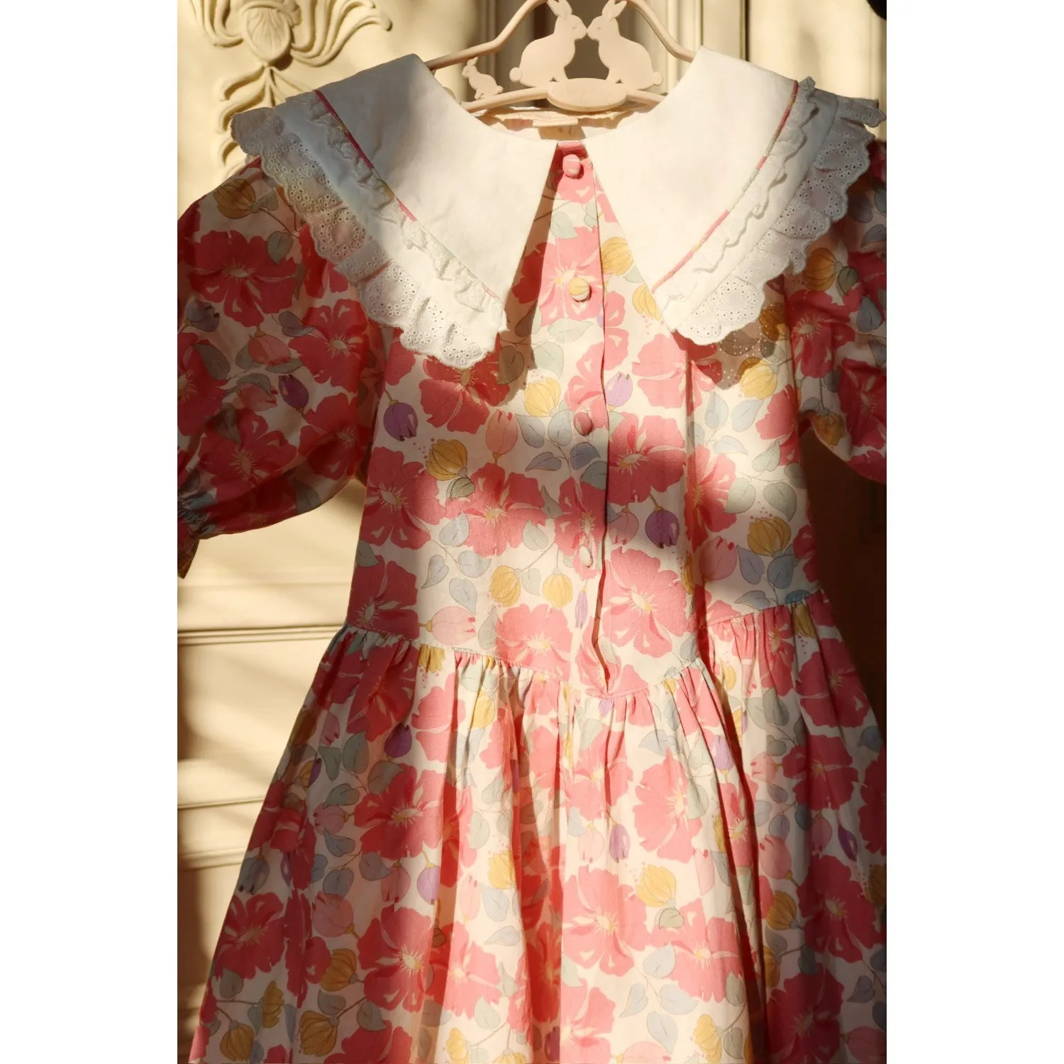 Konges Sljd Fleur Anglaise Coeur Collar Dress Gots