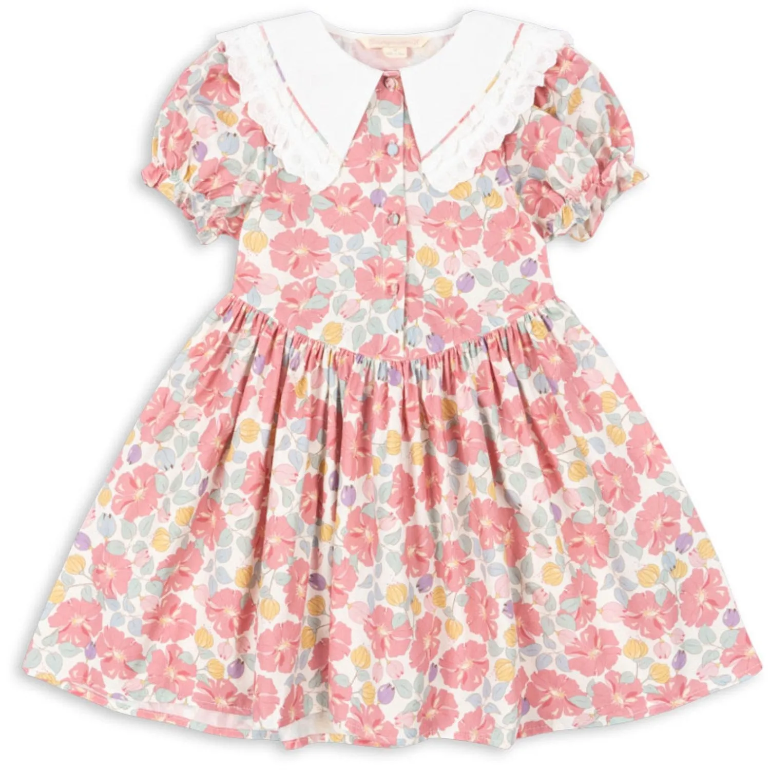 Konges Sljd Fleur Anglaise Coeur Collar Dress Gots