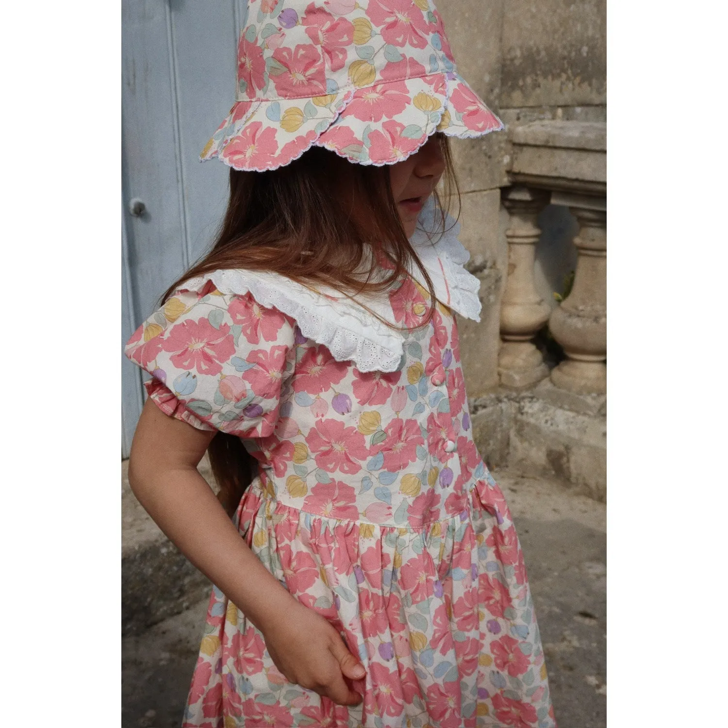Konges Sljd Fleur Anglaise Coeur Collar Dress Gots