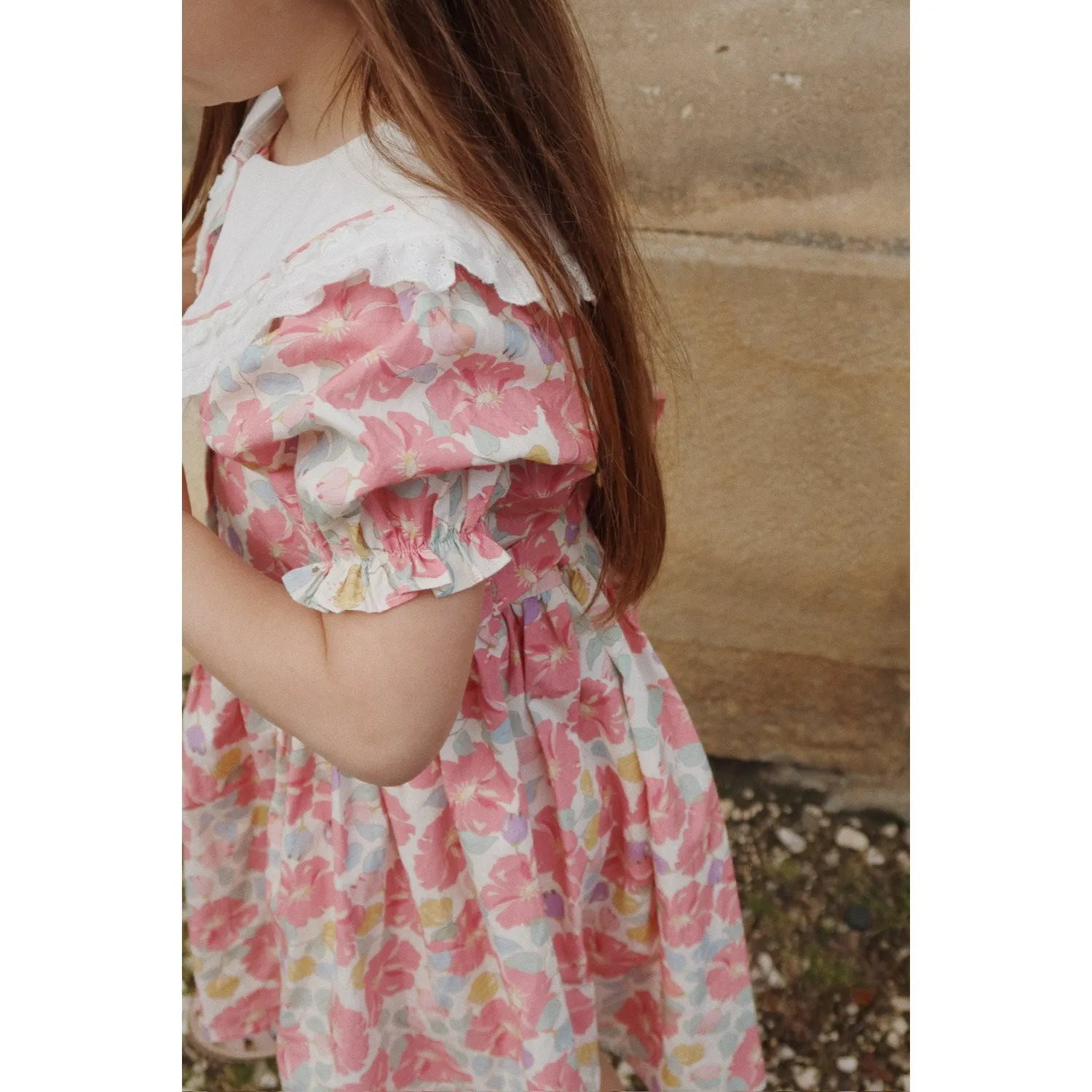 Konges Sljd Fleur Anglaise Coeur Collar Dress Gots