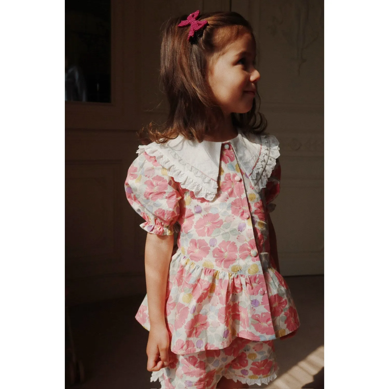 Konges Sljd Fleur Anglaise Coeur Collar Shirt Gots