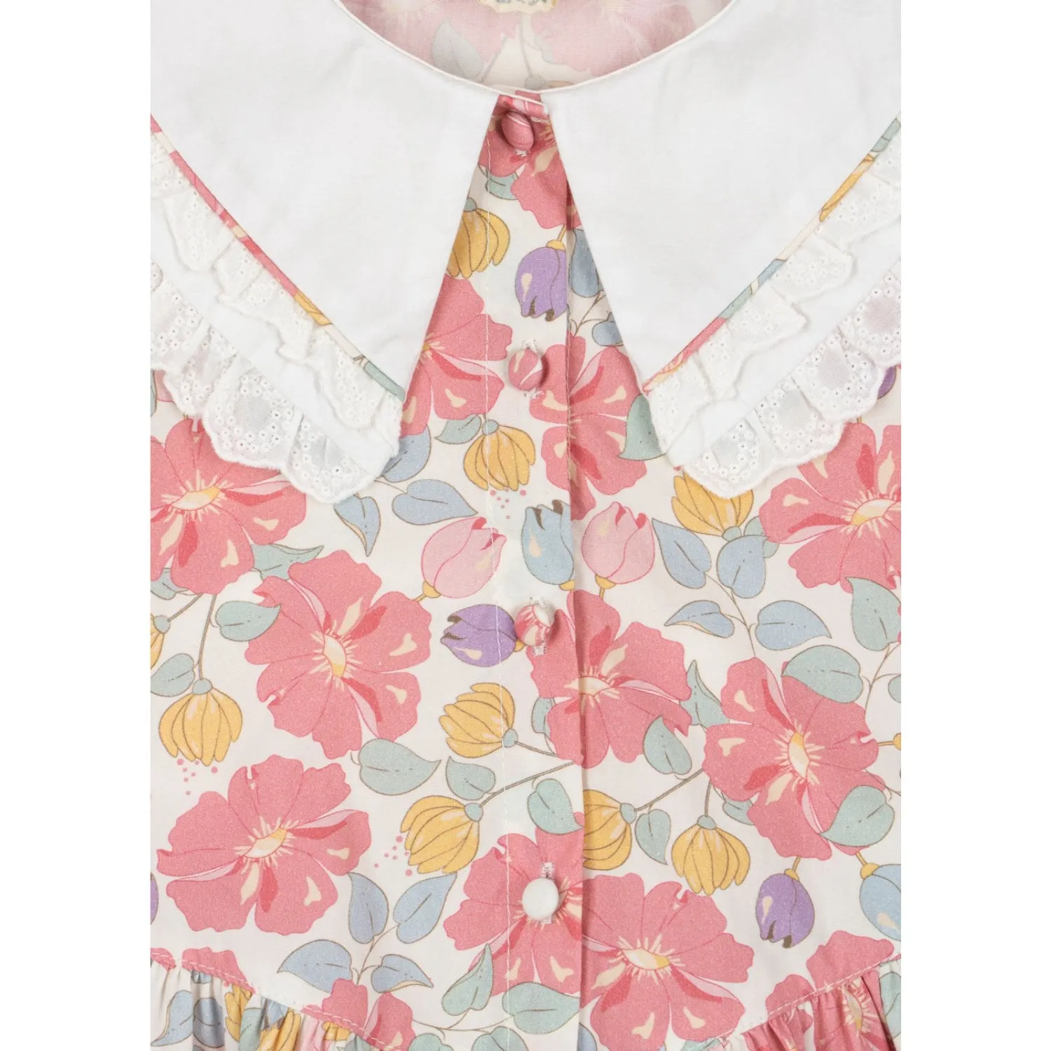 Konges Sljd Fleur Anglaise Coeur Collar Shirt Gots