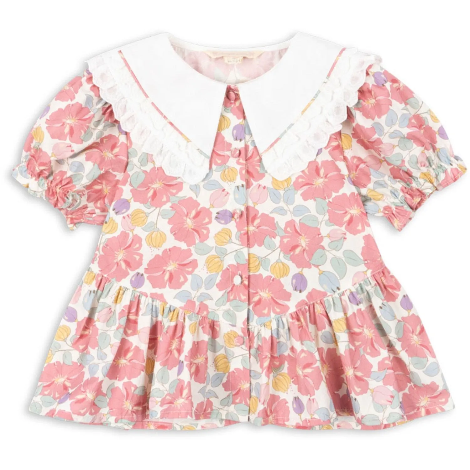 Konges Sljd Fleur Anglaise Coeur Collar Shirt Gots
