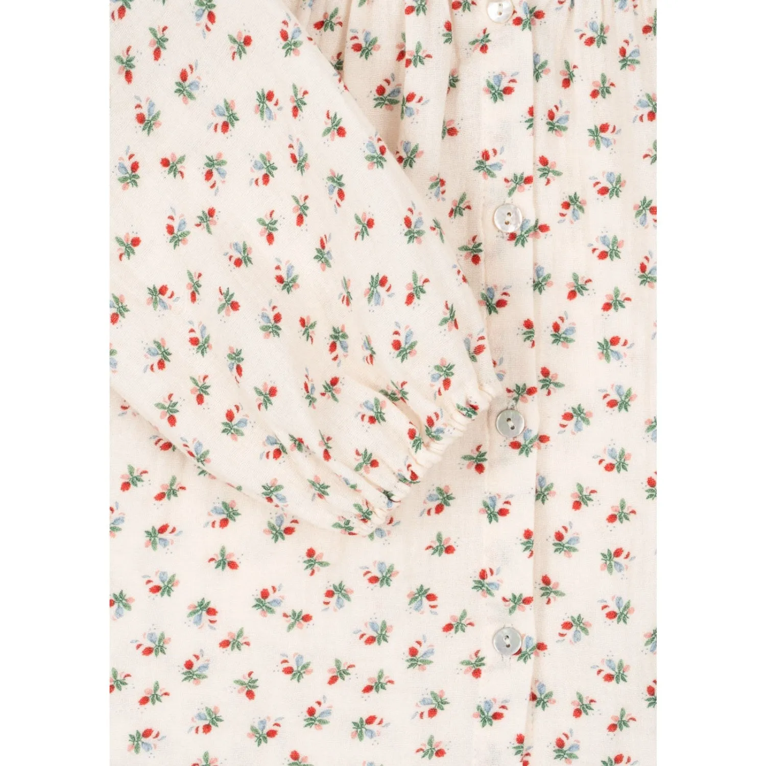 Konges Sljd Fleur Tricolore Coco Frill Shirt Gots