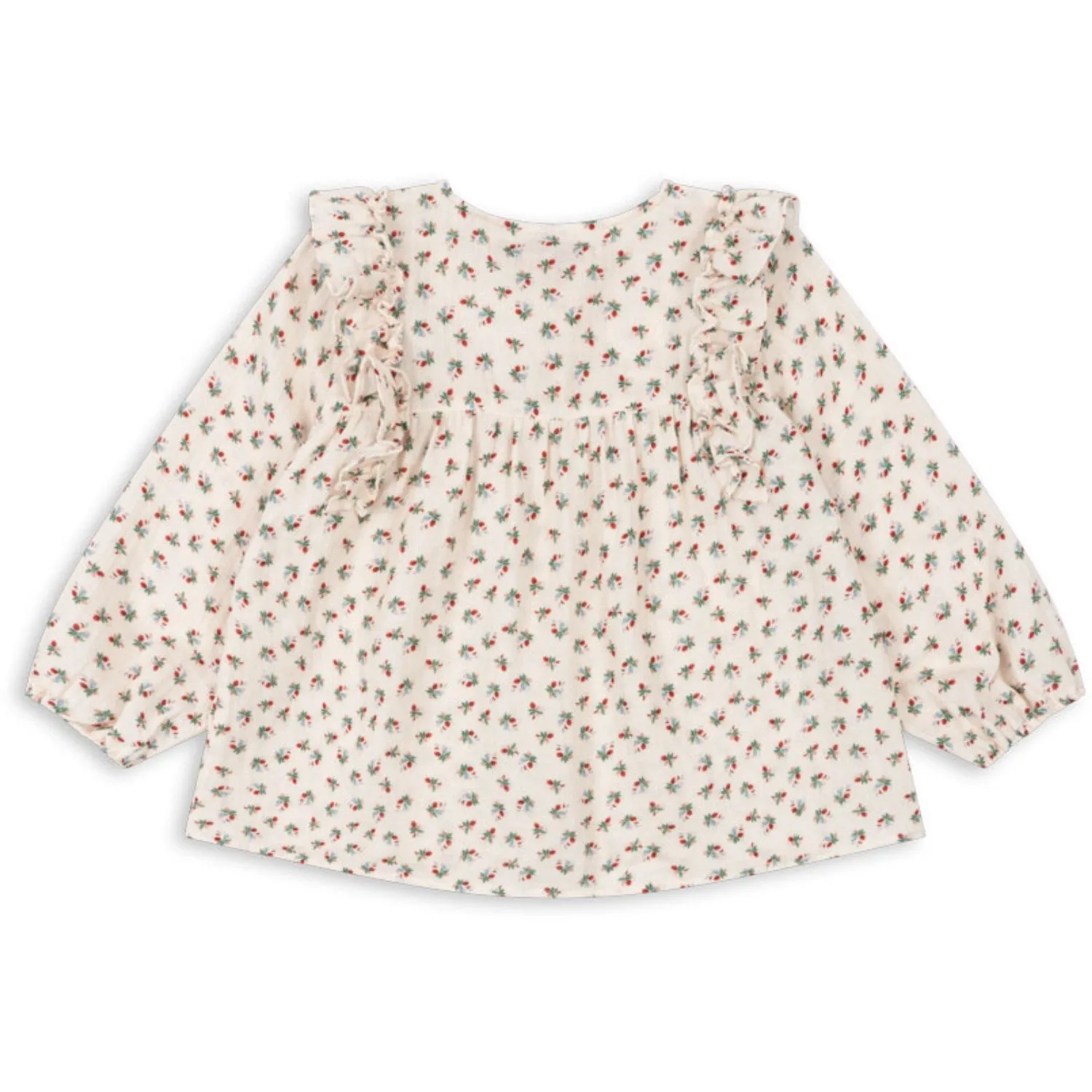 Konges Sljd Fleur Tricolore Coco Frill Shirt Gots