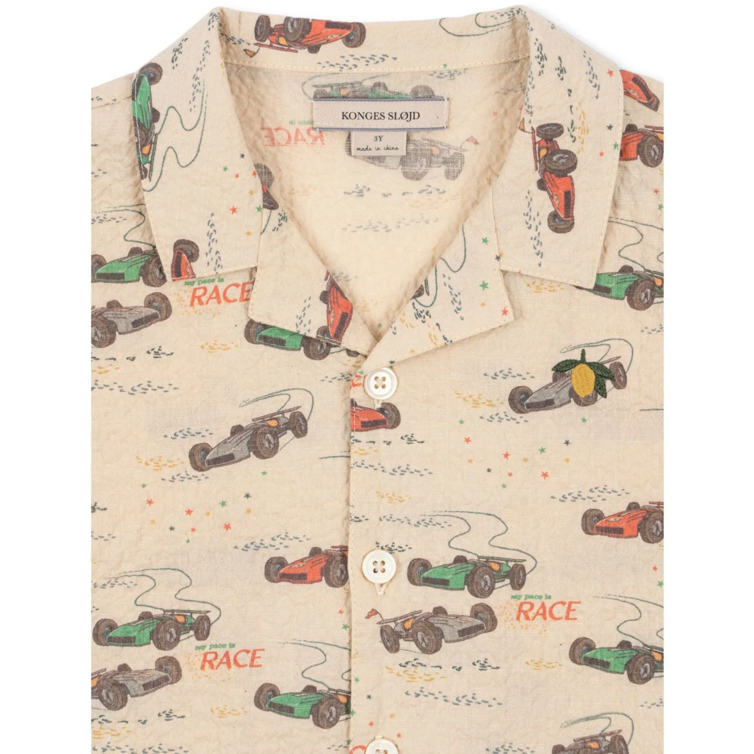 Konges Sljd Grand Prix Elliot Ss Shirt Gots