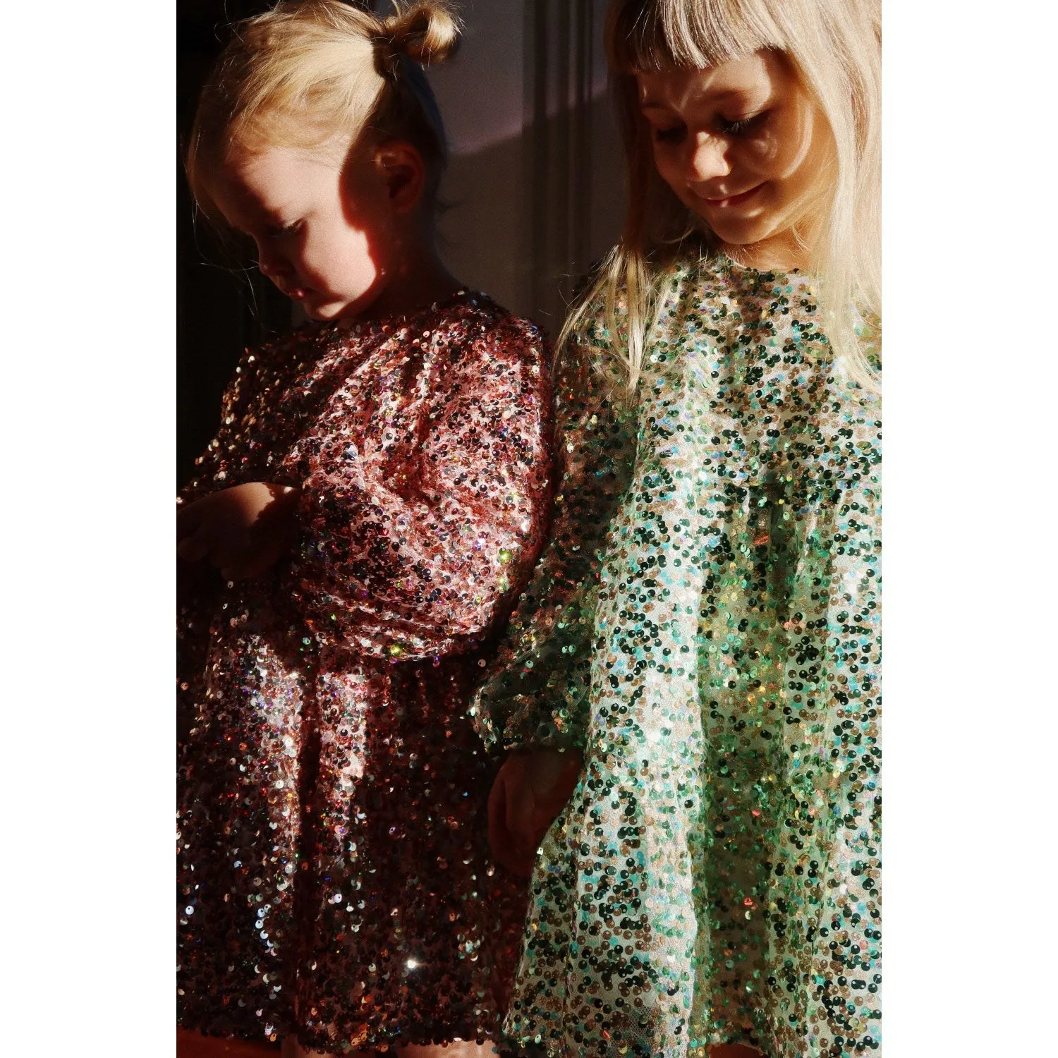Konges Sljd Green Lila Sequins Dress