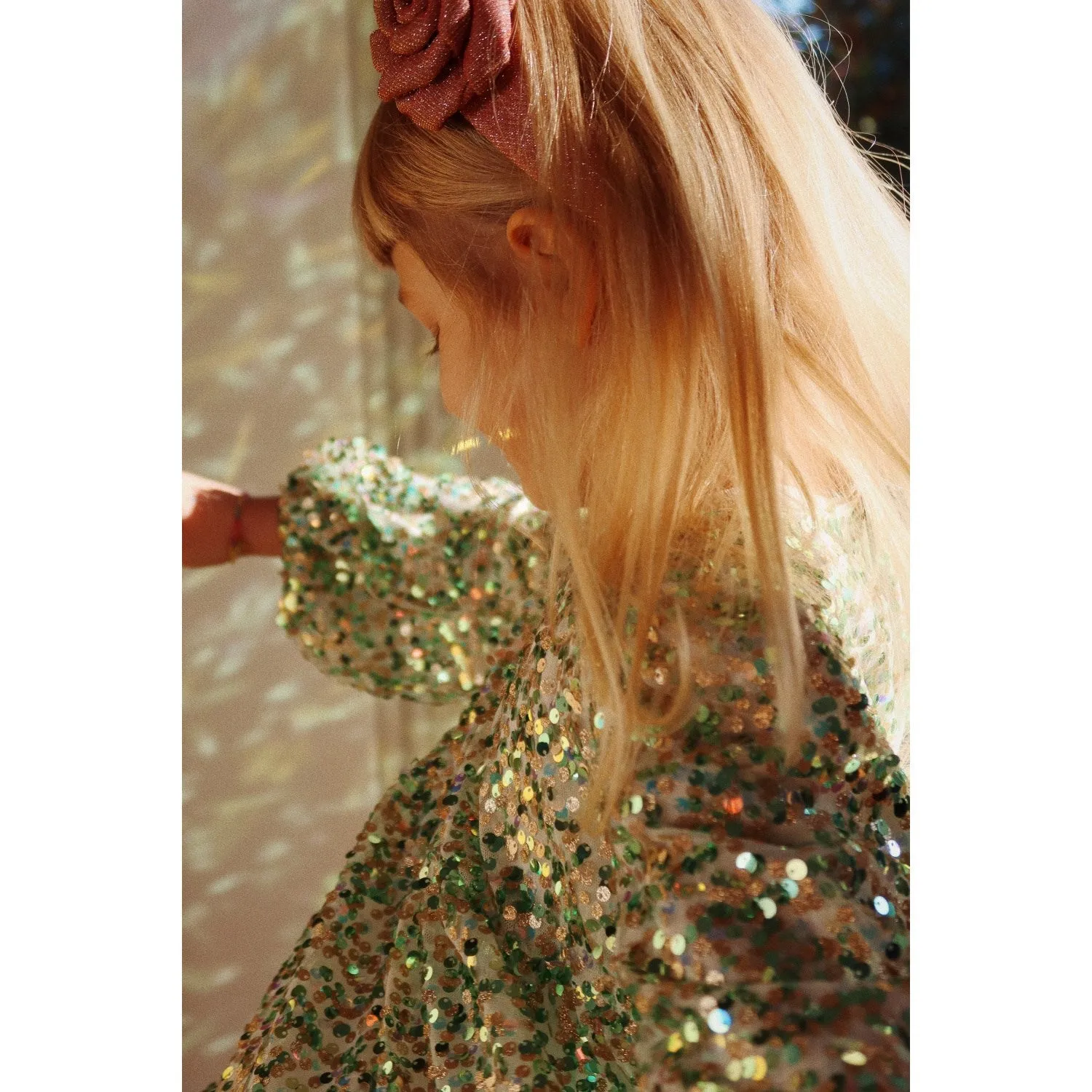 Konges Sljd Green Lila Sequins Dress