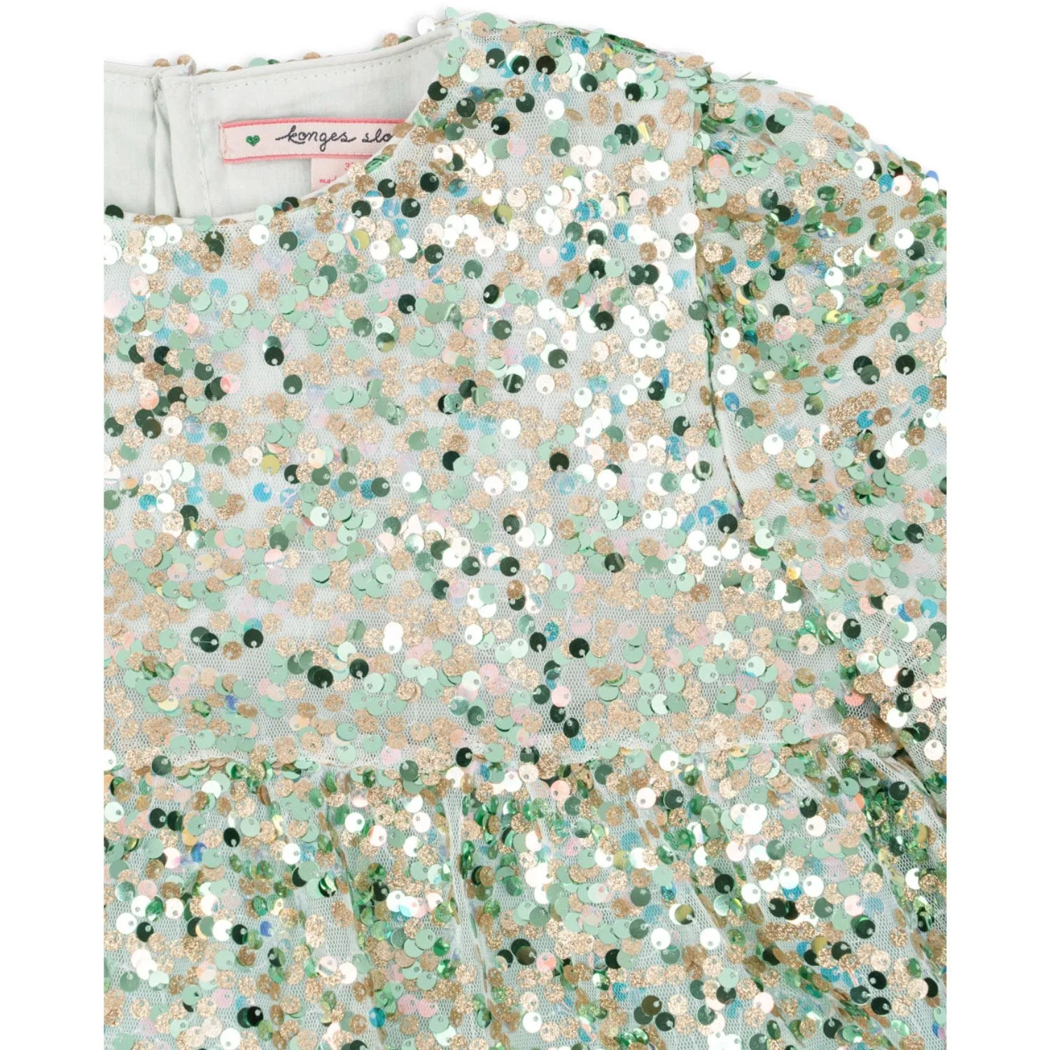 Konges Sljd Green Lila Sequins Dress